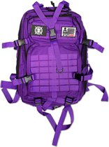 Tuff Guy - Tactical Backpack 45L - Electric Purple - Unisex Sport Tas - Perfect voor Fitness, Bodybuilding, Powerlifting, Gewichtheffen en Crossfit