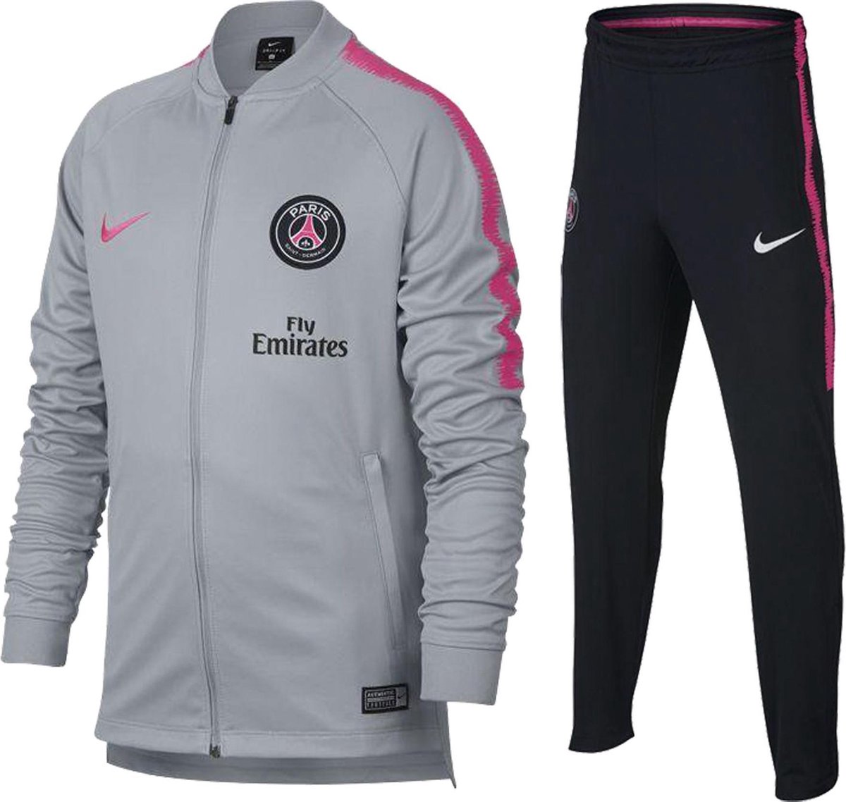 Nike Dry Paris Saint Germain Trainingspak Kinderen - grijs/roze | bol