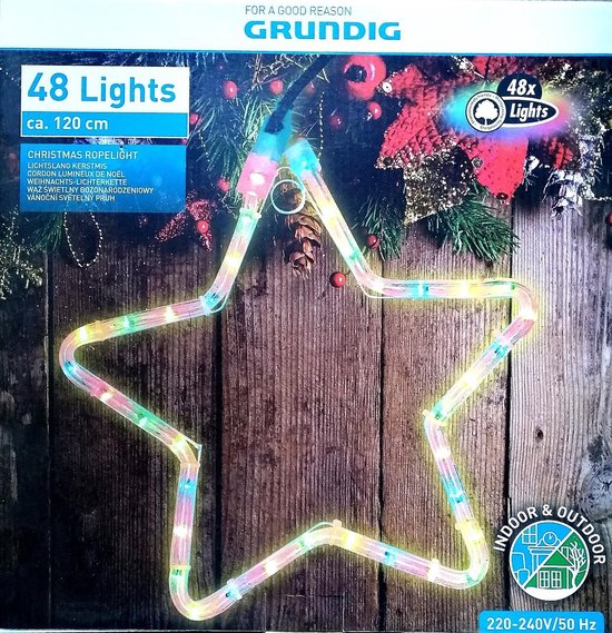 Grundig Lichtslang Kerst 120cm Gekleurde Led 48Leds | bol.com