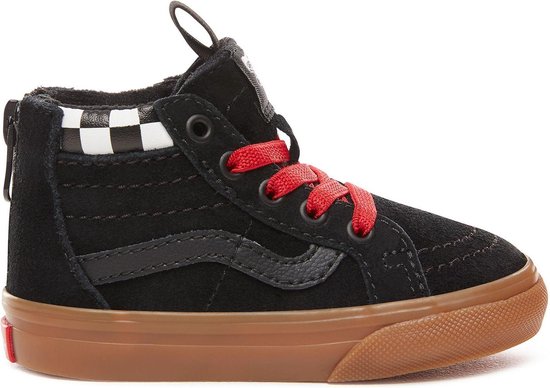 Vans SK8 Hi MTE Sneaker Sneakers - Maat 25 - Unisex - rood/zwart | bol