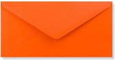 Oranje DL enveloppen 11 x 22 cm 100 stuks