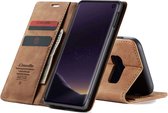 CASEME Wallet Hoesje voor Galaxy S10e - Bruin