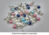 25 beschermengeltjes in organza zakje