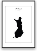 Finland landposter - Zwart-wit