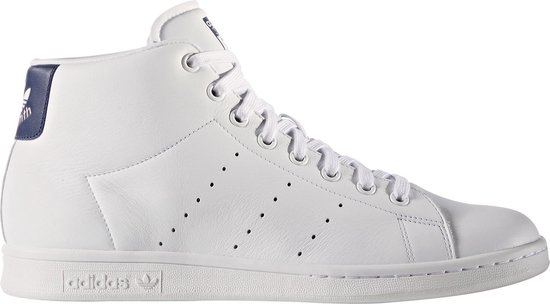 adidas Stan Smith Mid Sneakers - Maat 36 2/3 - Mannen - wit/blauw | bol.com