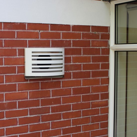 Grille de soufflage et d'extraction en saillie Ø 160 mm blanche (RAL9010) avec filet à mailles grossières