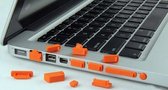 Hiden | Siliconen Laptop Plugs Covers - Anti-stof - Laptop Accessoires | Zwart