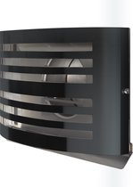 Opbouw uitblaas ventilatierooster Ø 150 mm zwart (RAL7021) met geïsoleerde terugslagklep