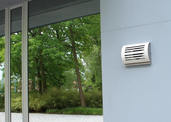 Grille de soufflage et d'extraction en saillie Ø 150 mm blanc (RAL9010) avec filet à mailles grossières