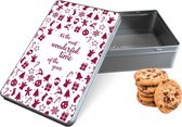 Koektrommel Most Wonderful Time rechthoek 13 x 20 x 5 cm