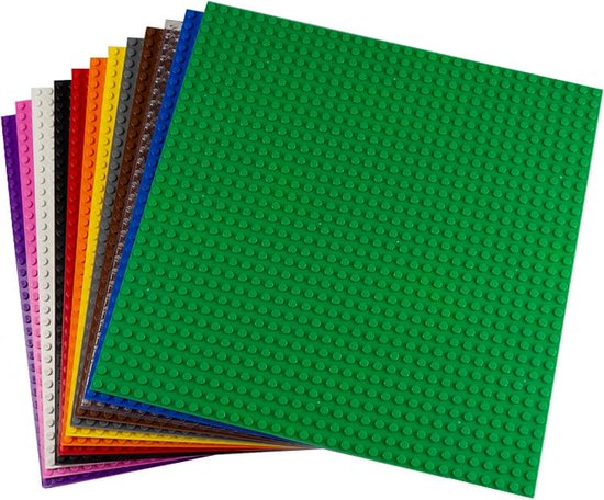 Strictly BRIKS LBPM3212R12 Bouwplaat 32x32 twaalf Kleuren