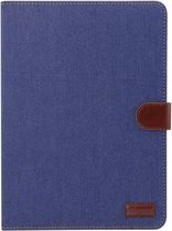 GadgetBay Jeans Textuur iPad Pro 12.9-inch 2018 Hoes Case Wallet Standaard - Blauw Bruin