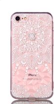 GadgetBay Doorzichtig Mandala TPU Hoesje iPhone 7 8 SE 2020 - Transparant