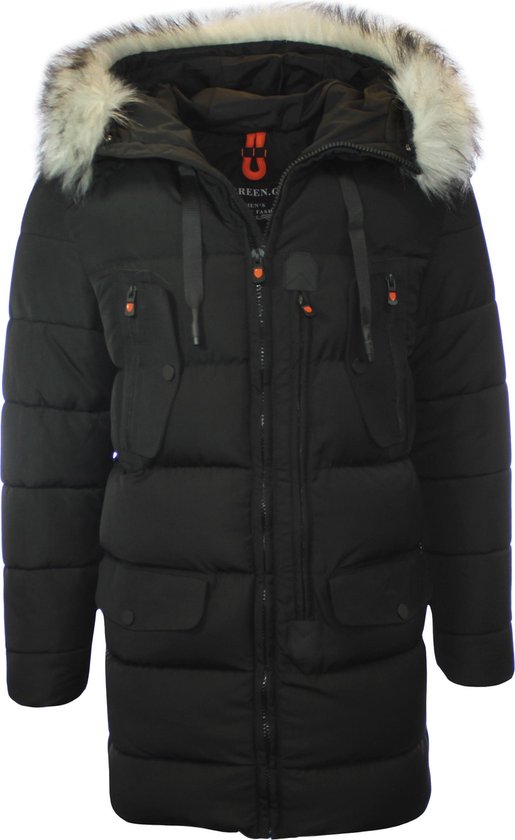 | Green.G Winterjas Parka Heren Zwart M Heren Winterjassen collectie van Bever | Bekijk de nieuwe