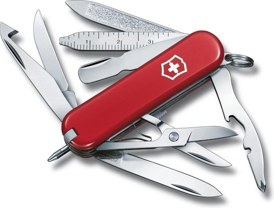 Couteau de poche Victorinox Mini-Champ - 16 fonctions - Rouge | bol.com