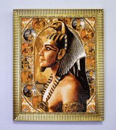 Peinture au diamant Wizardi - Pharaon égyptien - 38 x 48 cm