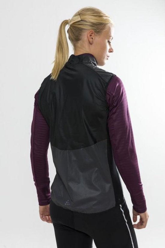 Craft Glow Vest Fietsjack - Dames - Maat L - Black/Zwart | bol.com