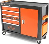 115 cm Gereedschapswagen, Werkbank 5 Laden met Deur
