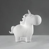 Mascagni Design A848 LED lamp - UNICORN - van wit porselein 25 CM