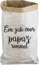 paperbag - Voor papa's rommel - Vaderdag cadeau - Opbergen - Opbergzak - Bewaar zak - Cadeau voor papa - papa cadeau