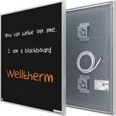 Welltherm infrarood paneel 370 Watt krijtbord uitvoering met frame