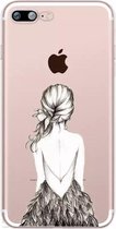 Apple iPhone hoesje transparant vrouw