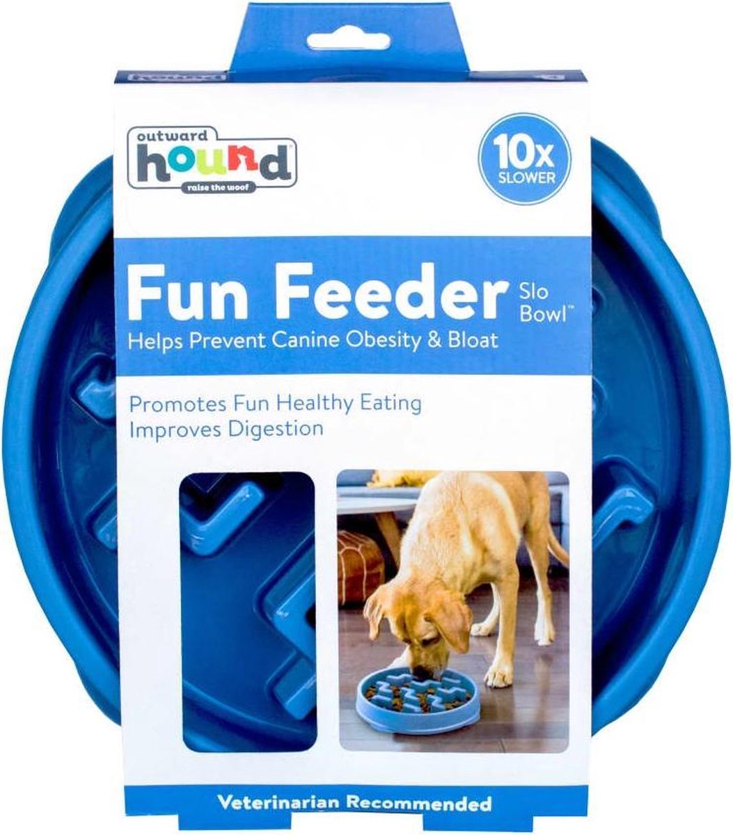 Slo Bowl Fun Feeder Notch Blue