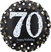 Ballon en aluminium holographique 70 ans - Article de décoration de fête