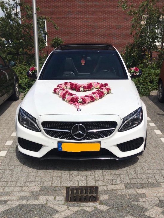 Trouwauto Versiering - Luxe Auto Decoratie Bruiloft - voor op de... |