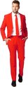 OppoSuits Red Devil - Mannen Kostuum - Rood - Feest - Maat 52