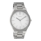 OOZOO Timepieces Zilverkleurig/Wit horloge  (40 mm) - Zilverkleurig