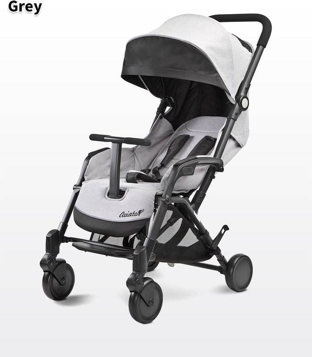 Caretero Aviator Kinderwagen - Lichtgewicht en Compact - Grijs