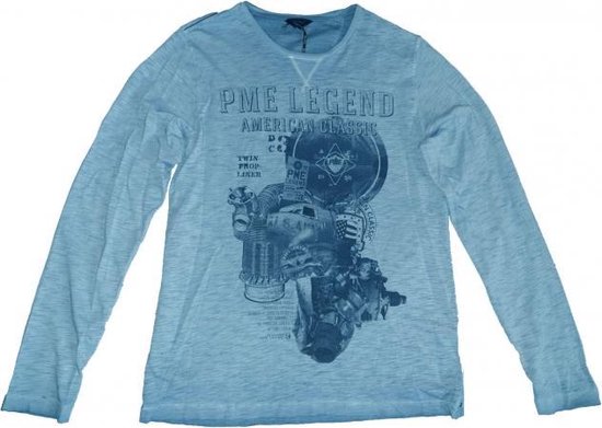 Pme legend lichtblauwe longsleeve - Maat M | bol.com