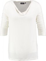 Broadway off white viscose stretch shirt 3/4 mouw - Maat XS