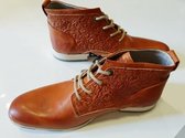 Yellow cab halfhoge leren boots tan - Maat 45