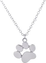 24/7 Jewelry Collection Hondenpootje Ketting - Zilverkleurig