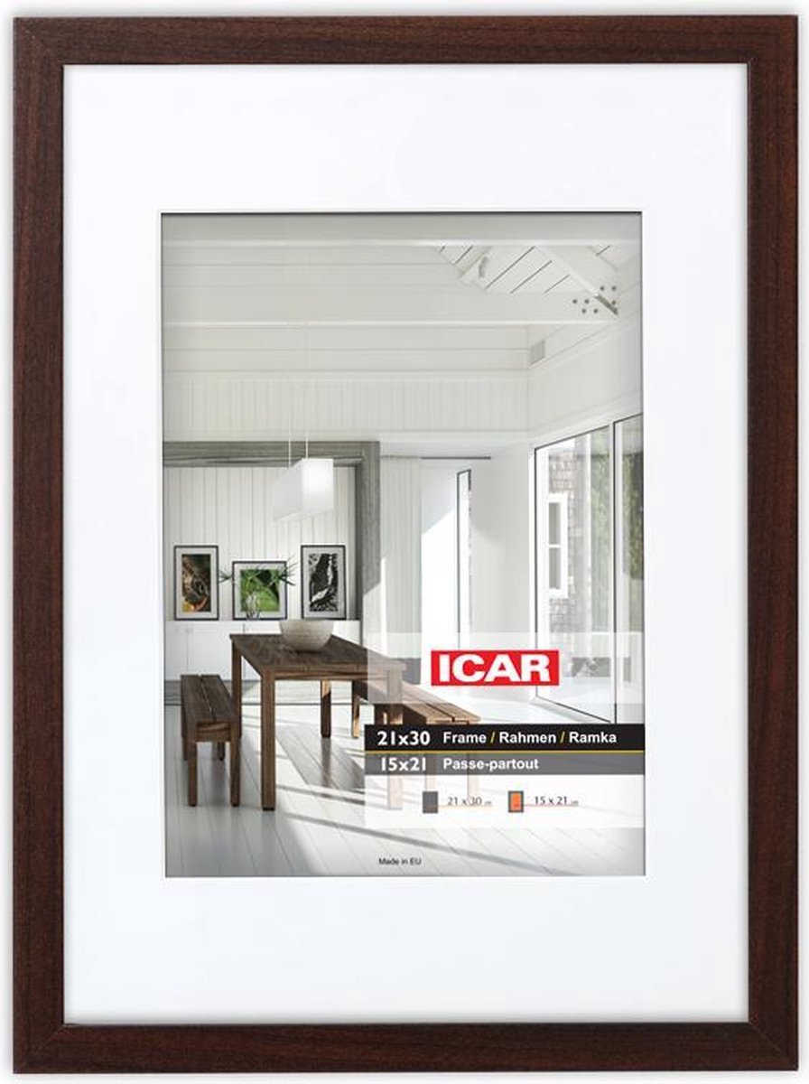 Icar Houten Passe-Partout Fotolijst Expo 4 Bruin 21x30 cm (15x21 cm)