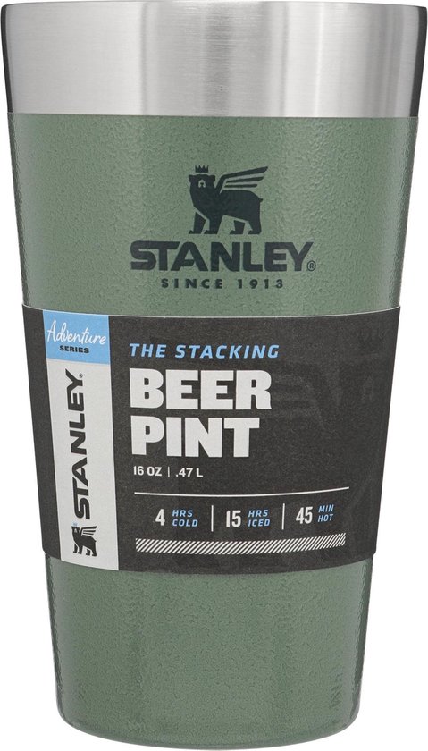 Stanley The Adventure The Stacking Beer Pint 470 mL, Charcoal