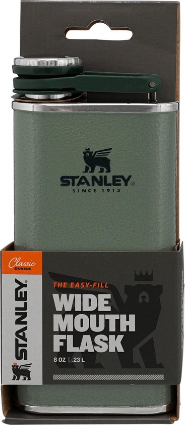 Stanley PMI The Easy Fill Wide Mouth flask 230 ml - Hammertone Green