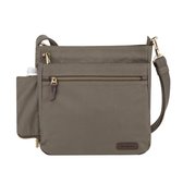 Travelon Anti-Diefstal - Crossbody Tas - RFID - Snijbestendig - Zakkenrollers -  Steengrijs