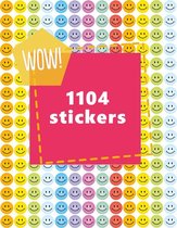 Pastel Smiley Stickers | 1104 Stickers | Stickervellen | Beloningstickers | Planner Stickers | Beloningsstickers | Checkmark | Goed Gedaan Stickers | 10 mm | Markeerstickers | Smil
