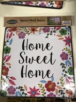 Metal wall deco - home sweet home outdoor