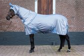 Harry's Horse Vliegendeken mesh Reflective met losse hals 145cm staalblauw
