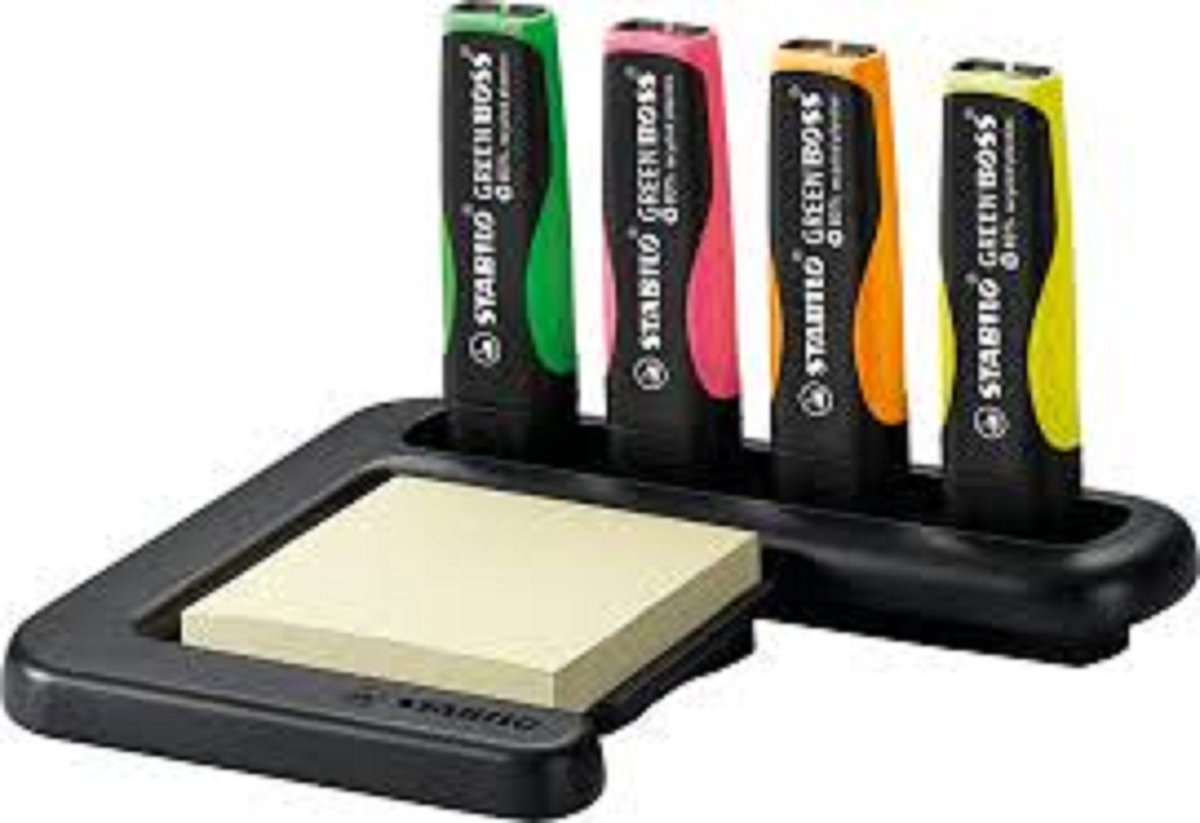 Stabilo Deskset Green Boss