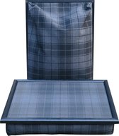 Andrews Laptray, Schoottafel, Schootkussen, Laptoptafel, Dienblad met kussen grijze Schotse ruit