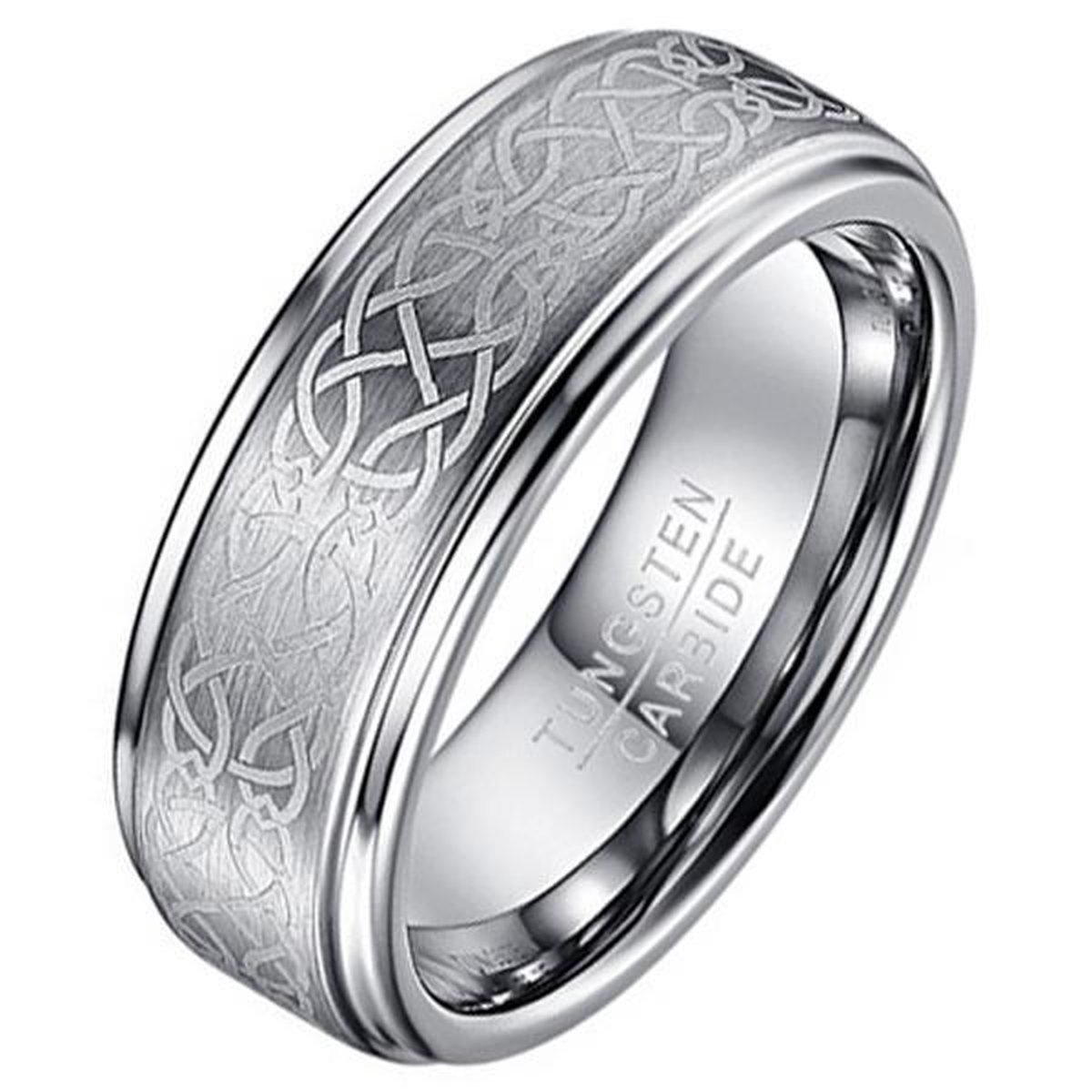 Nadenkend maak een foto Arabisch Heren ring Wolfraam Celtic Knot Brushed-21.5mm | bol.com