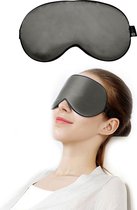 SIMIA™ Premium Zijden Slaapmasker - 100% Verduisterend Oogmasker - Verstelbaar - Blinddoek - Powernap - Slaap - Reis - Ontspanning - Zijdezacht - Anti-Rimpel - Donkergrijs