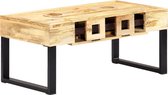 Salontafel beige (Incl dienblad) Mango hout - woonkamer tafel - decoratie tafel - salon tafel - wandtafel - Koffietafel