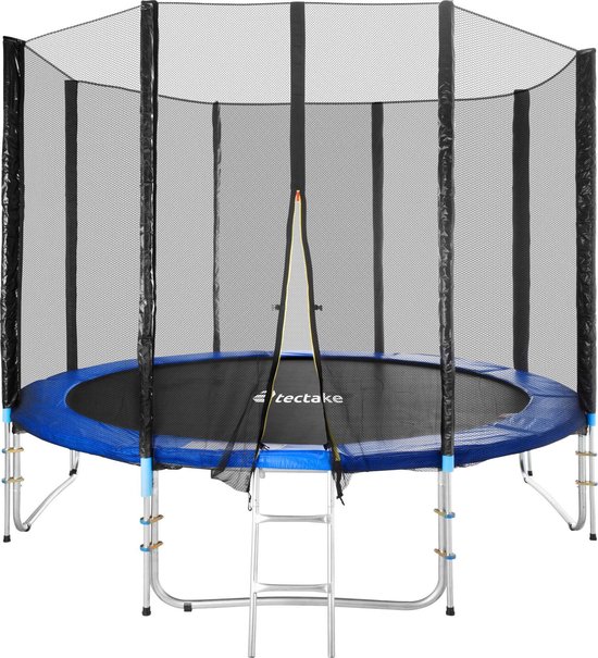 Trampoline outdoor tuintrampoline met veiligheids net en ladder 305 cm