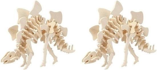 Houten 3D puzzel dinosaurus Stegosaurus 21 cm | - de online